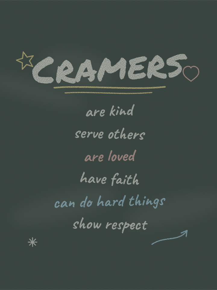 Chalkboard poster