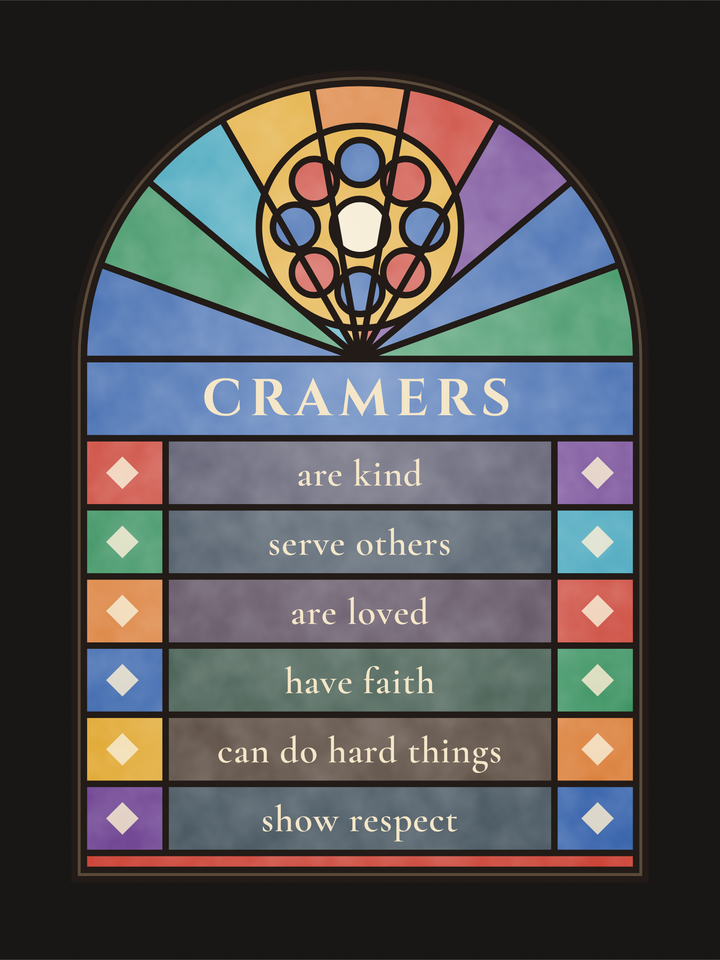 Stained glass poster